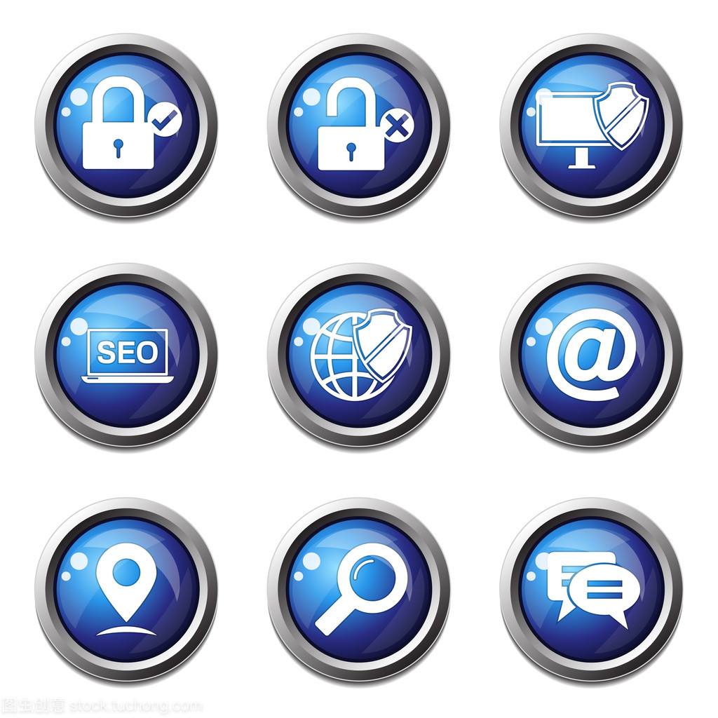 SEO優化下的互聯網標志圖標集 設計、趨勢與策略